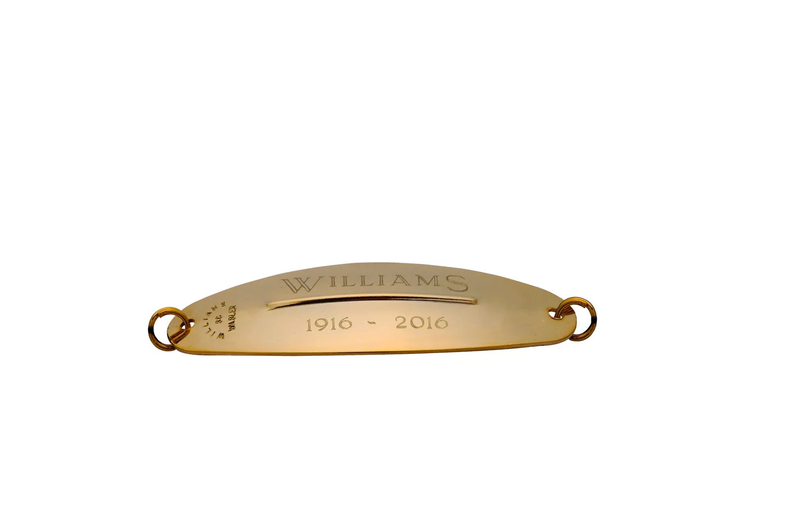Leurre W50 personnalisé en or 24 carats sans hameçon